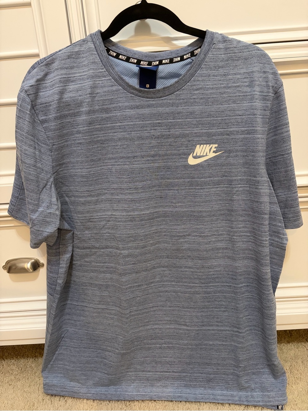 Nike Men's Blue Performance Crew Neck T-Shirt